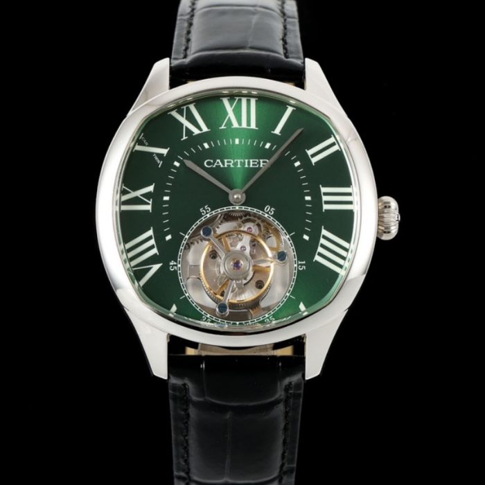 Replica Cartier Drive de W4100016 RMS Factory Tourbillon green Dial - Image 1