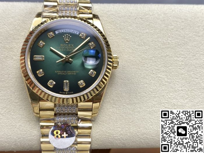 Replica Rolex Day-Date m128238-0070 8+ Factory Gradient green - Image 2