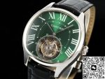 Replica Cartier Drive de W4100016 RMS Factory Tourbillon green Dial - Image 14