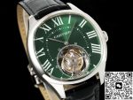 Replica Cartier Drive de W4100016 RMS Factory Tourbillon green Dial - Image 6