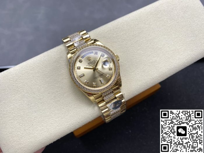 Replica Rolex Day-Date m128348rbr-0010 8+ Factory champagne - Image 6