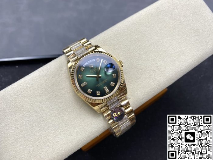 Replica Rolex Day-Date m128238-0070 8+ Factory Gradient green - Image 5