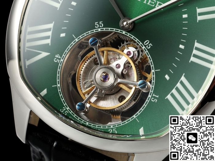 Replica Cartier Drive de W4100016 RMS Factory Tourbillon green Dial - Image 4