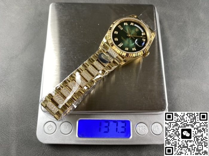 Replica Rolex Day-Date m128238-0070 8+ Factory Gradient green - Image 9