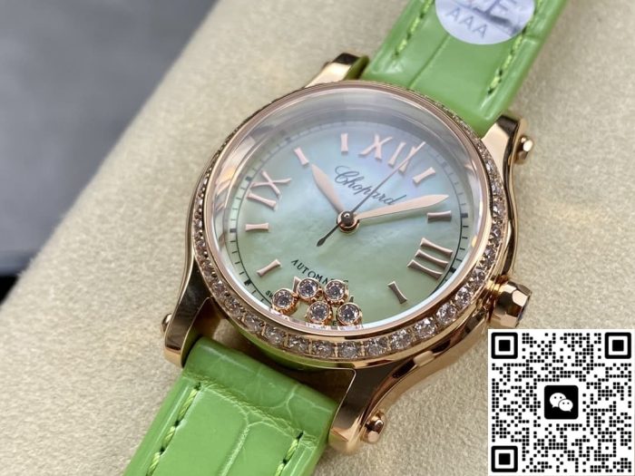Replica Chopard HAPPY SPORT 274893-5016 YF Factory Mint green dial - Image 4
