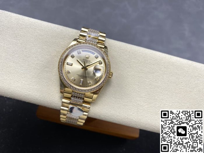 Replica Rolex Day-Date m128348rbr-0010 8+ Factory champagne - Image 12