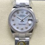 Replica Rolex Datejust m278384rbr-0007 AR Factory White mother of pearl - Image 11