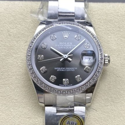 Replica Rolex Datejust m278384rbr-0009 AR Factory Screw-down crown