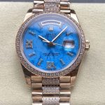 Replica Rolex Day-Date m128345rbr-0065 8+ Factory Turquoise dial - Image 12