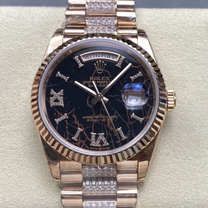 Replica Rolex Day-Date m128235-0042 8+ Factory Hematite Quartz - Image 1