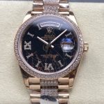 Replica Rolex Day-Date m128345rbr-0045 8+ Factory Hematite Quartz - Image 11