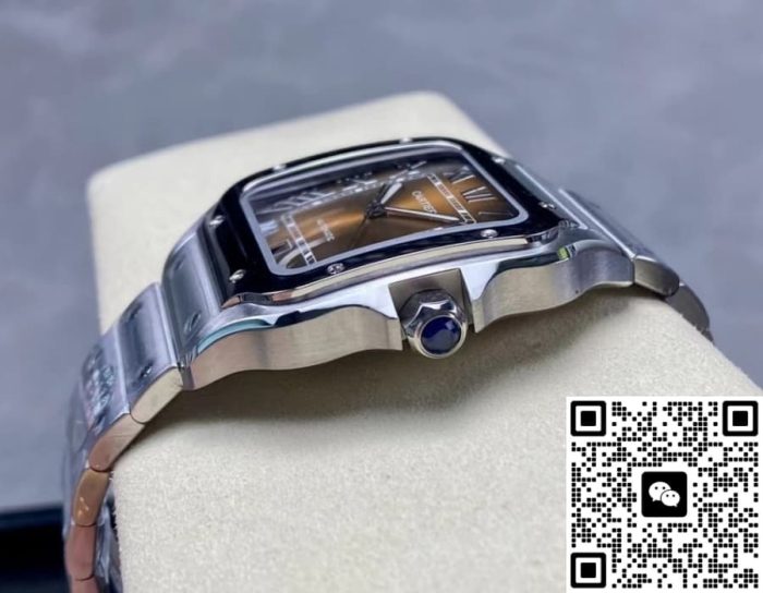 Replica Cartier Santos WSSA0064 BV Factory Gradient brown dial - Image 8