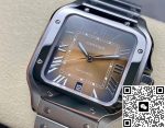 Replica Cartier Santos WSSA0064 BV Factory Gradient brown dial - Image 3