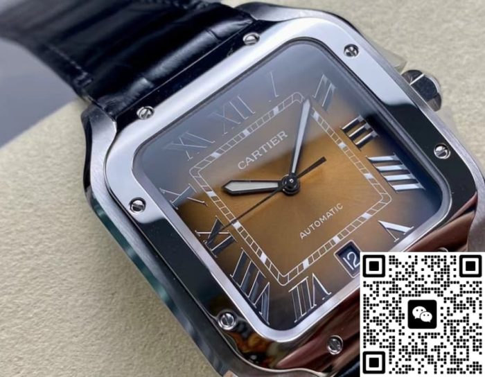 Replica Cartier Santos WSSA0064-01 BV Factory Black strap - Image 2