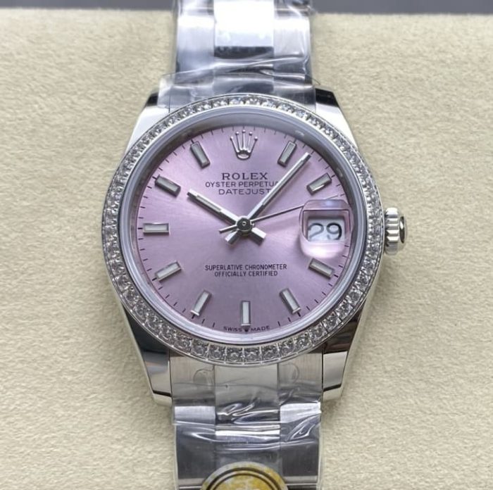 Replica Rolex Datejust m278384rbr-0017 AR Factory Pink dial - Image 1
