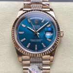 Replica Rolex Day-Date m128235-0086 8+ Factory Blue Dial