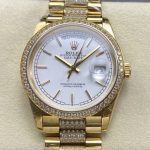 Replica Rolex Day-Date m128348rbr-0048 8+ Factory Diamond bezel - Image 13
