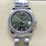 Replica Rolex Datejust m278384rbr-0021 AR Factory Mint green dial