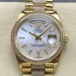 Replica Rolex Day-Date m128348rbr-0071 8+ Factory Mother of Pearl