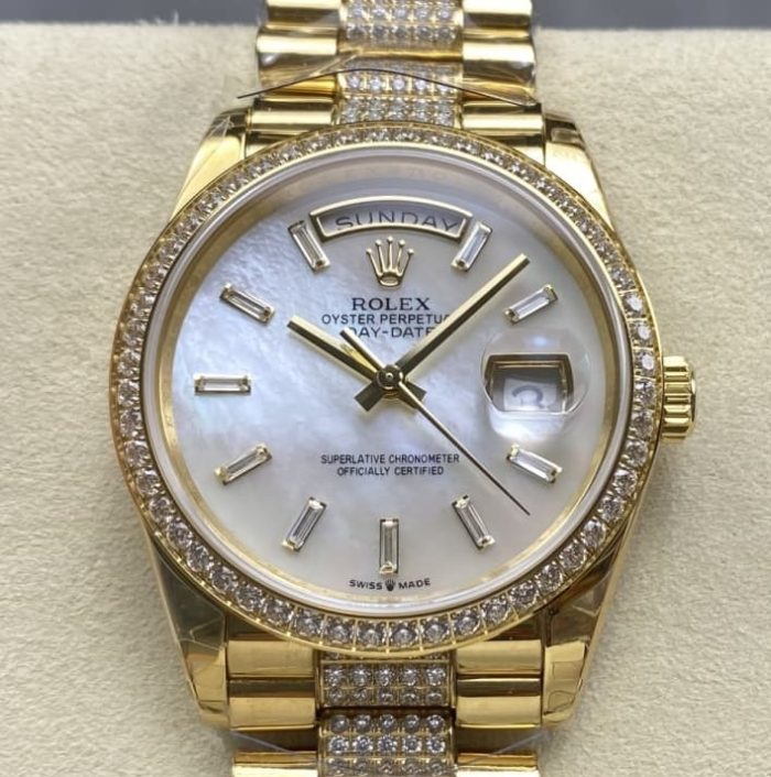 Replica Rolex Day-Date m128348rbr-0071 8+ Factory Mother of Pearl - Image 1