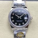 Replica Rolex Datejust m126284rbr-0020 AR Factory Black Dial