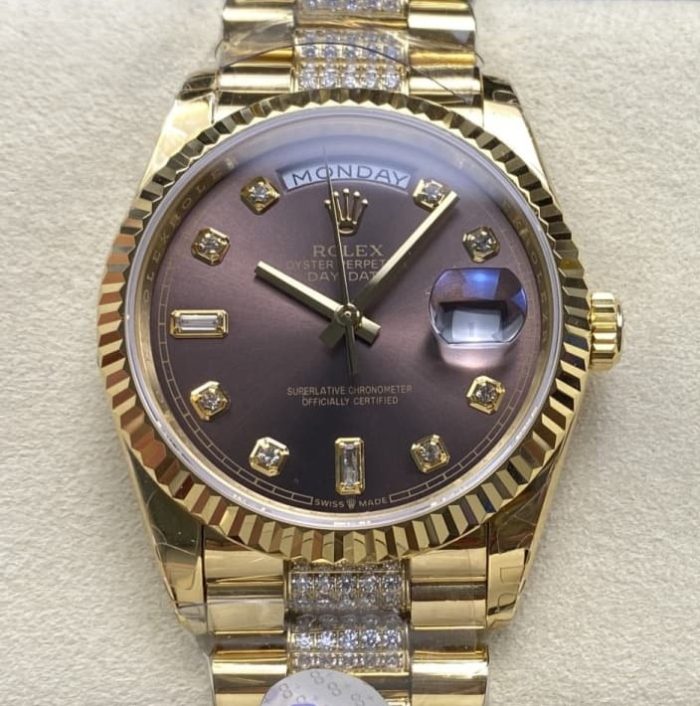 Replica Rolex Day-Date m128238-0024 8+ Factory Dark grey dial - Image 1