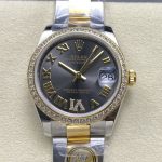 Replica Rolex Datejust m278383rbr-0017 AR Factory Roman numerals