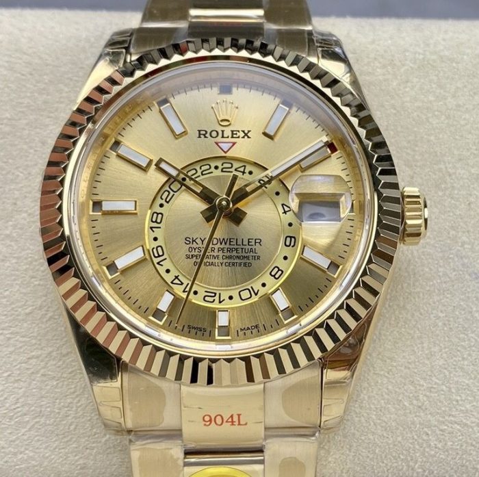 Replica Rolex Sky-Dweller m326938-0003 Noob Factory Gold strap - Image 1