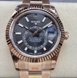 Replica Rolex Sky-Dweller m326935-0007 Noob Factory Dark rhodium white dial