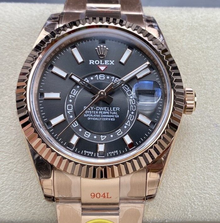 Replica Rolex Sky-Dweller m326935-0007 Noob Factory Dark rhodium white dial - Image 1