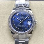 Replica Rolex Datejust m278384rbr-0038 AR Factory Bright blue dial