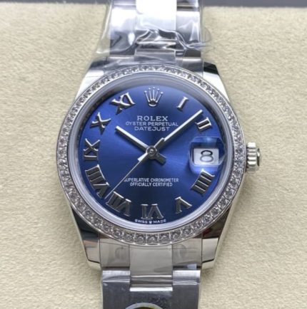 Replica Rolex Datejust m278384rbr-0038 AR Factory Bright blue dial