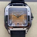 Replica Cartier Santos WSSA0064-01 BV Factory Black strap