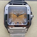 Replica Cartier Santos WSSA0064 BV Factory Gradient brown dial - Image 10