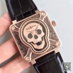 Replica Bell & Ross BR 01 Skull Bronze Rose Gold and Black Dial - Image 11