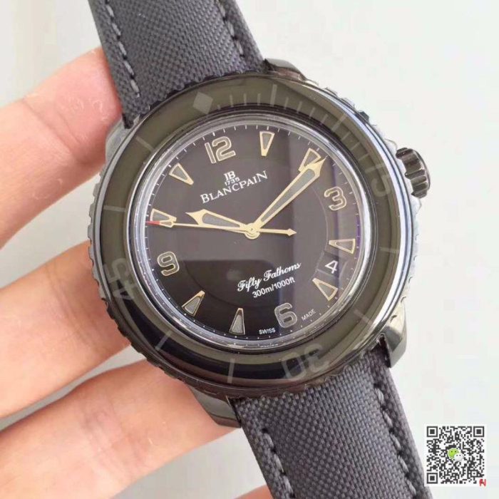 Replica Blancpain Fifty Fathoms Dark Knight 5015-11C30-52A ZF Factory Black Dial - Image 3
