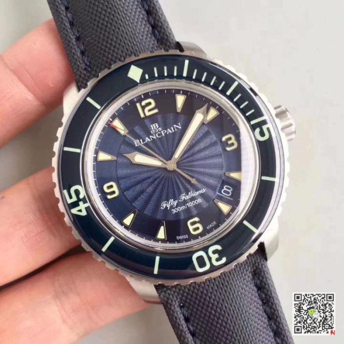 Replica Blancpain Fifty Fathoms 5015D-1140-52B ZF Factory Blue Dial - Image 3
