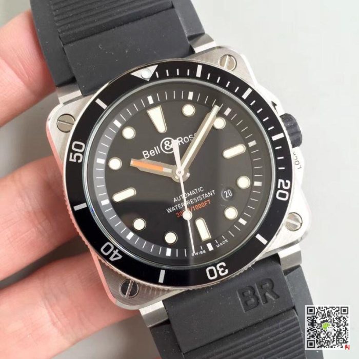 Replica Bell & Ross BR 03-92 Diver V2 Black Dial - Image 3