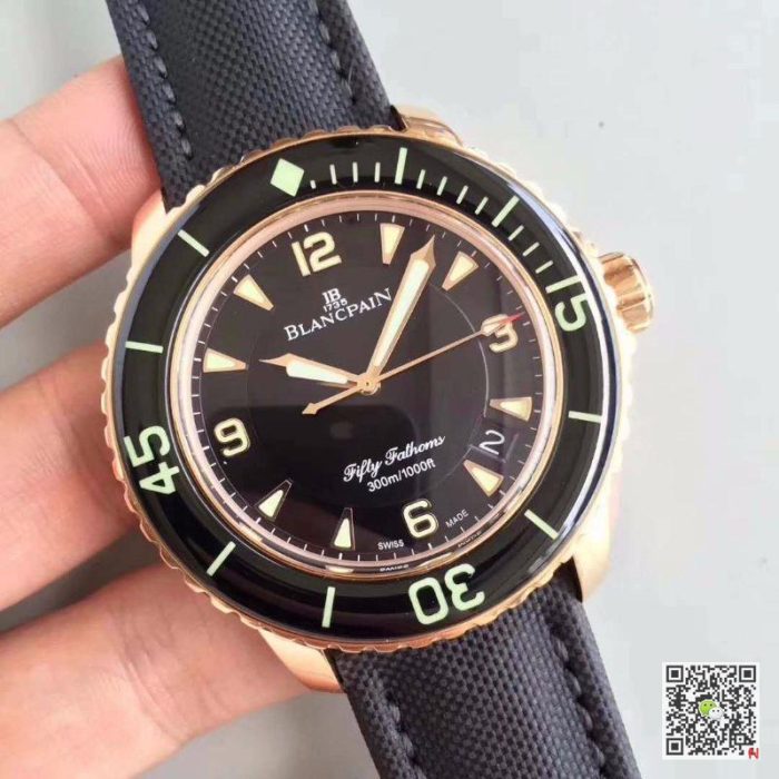 Replica Blancpain Fifty Fathoms 5015-3630-52 ZF Factory Black Dial - Image 3