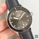 Replica Blancpain Fifty Fathoms Bathyscaphe 5000-1110-B52A ZF Factory Meteor Grey Dial - Image 3
