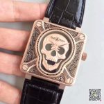 Replica Bell & Ross BR 01 Skull Bronze Rose Gold and Black Dial - Image 12