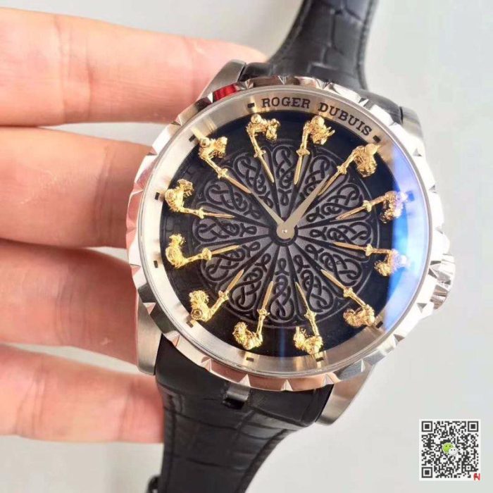 Replica Roger Dubuis Excalibur Knights Of The Round Table II RDDBEX0495 Black Dial - Image 4