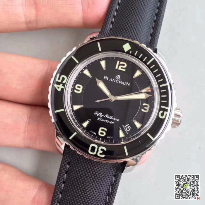 Replica Blancpain Fifty Fathoms 5015-1130-52 ZF Factory Black Dial - Image 4