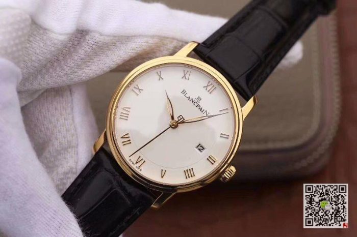 Replica Blancpain Villeret Ultraplate 6651-3642-55 ZF Factory White Dial - Image 4