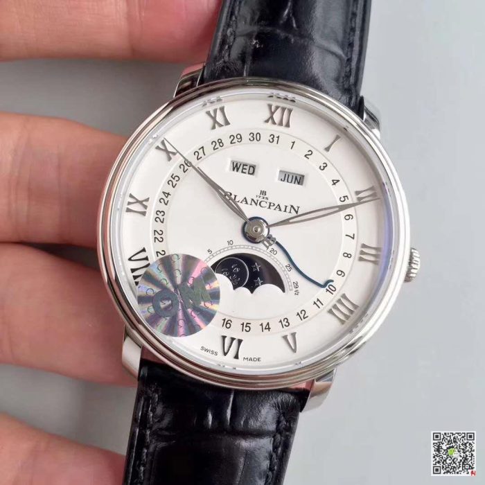 Replica Blancpain Villeret 6654A-1127-55B OM Factory V2 White Dial - Image 4