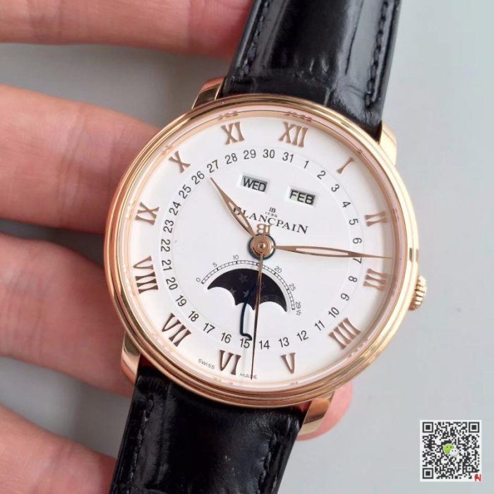 Replica Blancpain Villeret 6654-3642-55B OM Factory White Dial - Image 4
