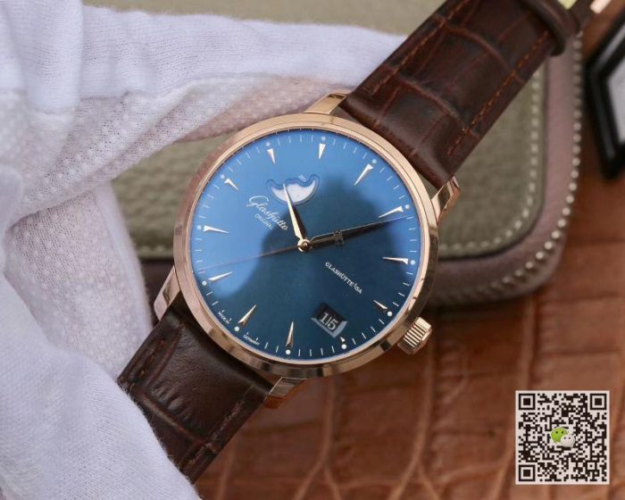 Replica Glashutte Original Senator 1-36-04-04-02-01 Moonphase Gray Dial - Image 4