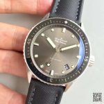 Replica Blancpain Fifty Fathoms Bathyscaphe 5000-1110-B52A ZF Factory Meteor Grey Dial - Image 4