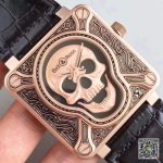 Replica Bell & Ross BR 01 Skull Bronze Rose Gold and Black Dial - Image 13