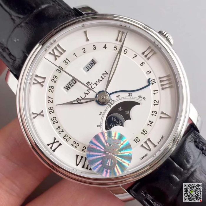 Replica Blancpain Villeret 6654A-1127-55B OM Factory V2 White Dial - Image 5